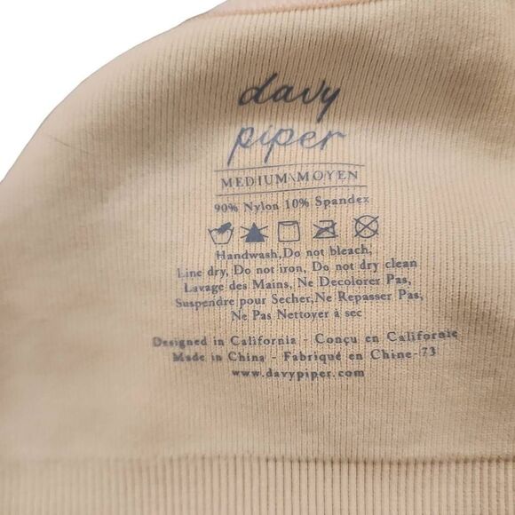 Davy Piper Nursing Comfort Bra Size M Clips Seamless Stretch U Shaped Back - Picture 4 of 9